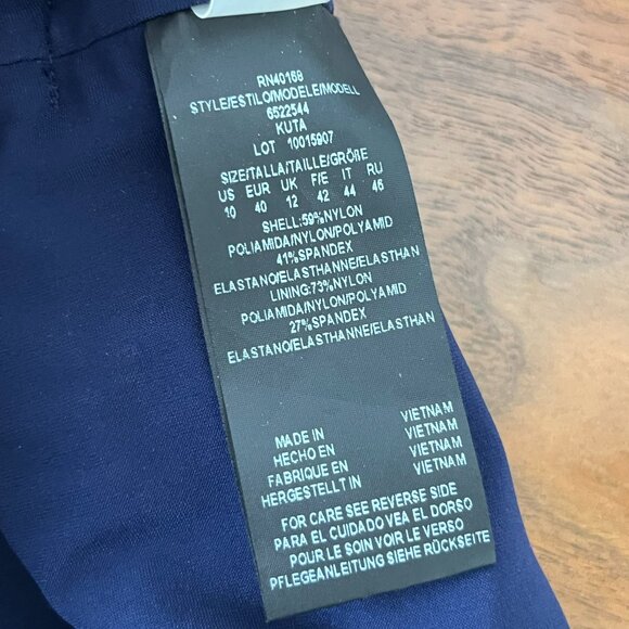 Amoressa Women's Sanskrit Kuta Maillot One-Piece Swimsuit Navy Stripe Size 10 - Picture 15 of 16